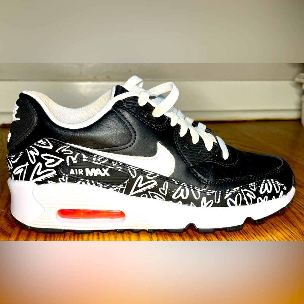 Nike AirMax Shoes w/ Black Hearts